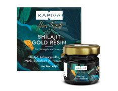 Kapiva Shilajit/Shilajeet Gold Resin - 40g | Super Saver Pack | 500mg/Serving | 80 Servings | Boost Muscle Growth & Stamina | Contains 24 Carat Gold | 100% Ayurvedic