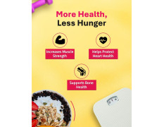 True Elements Protein Muesli 1kg - 24g Clean Protein | With 15% Millets, Almonds, Seeds & Black Currant | High Protein Breakfast Cereal | 100% Wholegrain Muesli