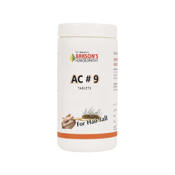 Dr. Bakshi's BAKSON'S HOMOEOPATHY AC#9 TABLETS - Combat Hair Fall