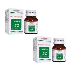 Dr. Bakshi's BAKSON'S HOMOEOPATHY COMPOUND #2 TABLETS-100 TABS (Pack of 2)