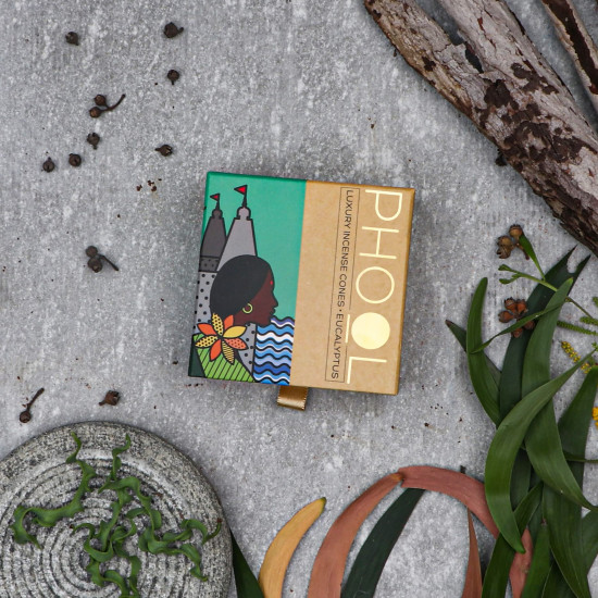PHOOL LUXURY INCENSE Natural Incense Cones (Bundle Pack Of 4) I Citral Fragrances - Citronella, Eucalyptus, Lemongrass, Orange I 100% Organic Dhoop Cones | Natural Mosquito Repellents