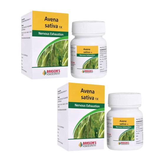 Dr. Bakshi's BAKSON'S HOMOEOPATHY AVENA SATIVA -1X-50TAB (Pack of 2)