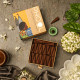 PHOOL LUXURY INCENSE Natural Incense Cones (Bundle Pack Of 4) I Special Pack Classic Fragrances - Jasmine, Patchouli, Tulsi, Vetiver I 100% Organic Dhoop Cones I Charcoal & Chemical Free