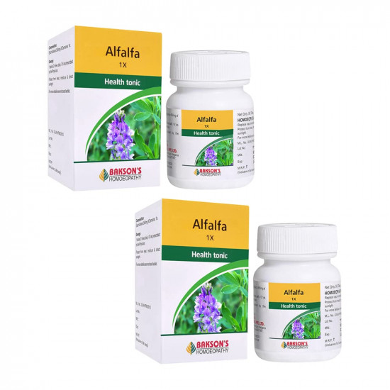 Dr. Bakshi's BAKSON'S HOMOEOPATHY ALFALFA-1X-50TAB (Pack of 2)