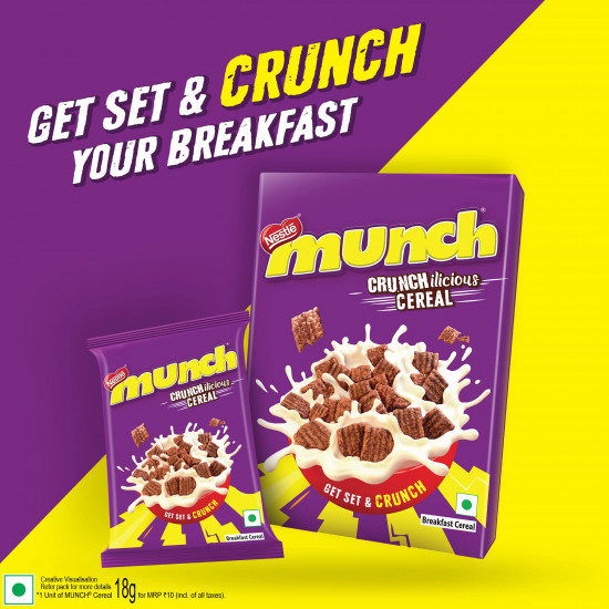 Nestle Munch Crunchilicious Cereal | Get Set & Crunch | Breakfast Cereal | 300g