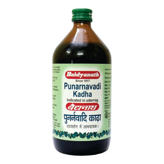 Baidyanath Asli Ayurved Nagpur Punarnavadi Kadha| For Anemia And Liver Support - 450 Ml