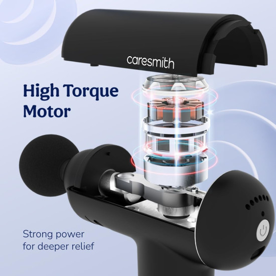 Caresmith Charge Boost Massage Gun | Body Massager | Massager Machine for Pain Relief for Men and Women | Deep Tissue Massager