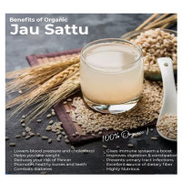 Ghotaram Jau Barley Sattu Protein Rich Sattu/High-fiber flour Sattu | Jao Sattu Low glycemic index flour|Roasted Hordeum vulgare flour-Cooling summer drink/Traditional Indian drink-5880g(pac 6x 980g)