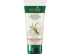Biotique Rice Water & Niacinamide Gel Face Wash Removes Excess Oils & Reduce Blemishes of the Skin | Glass Skin | For Men & Women - 100ml