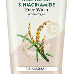 Biotique Rice Water & Niacinamide Gel Face Wash Removes Excess Oils & Reduce Blemishes of the Skin | Glass Skin | For Men & Women - 100ml