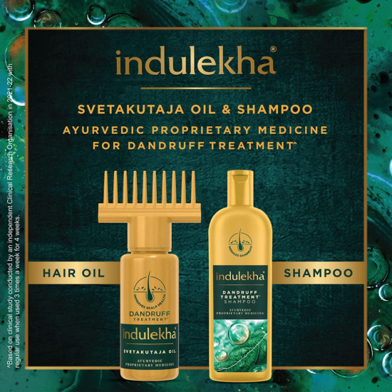 Indulekha Svetakutaja Oil|Ayurvedic Medicinal oil for dandruff treatment|100% Ayurvedic Oil|100ml