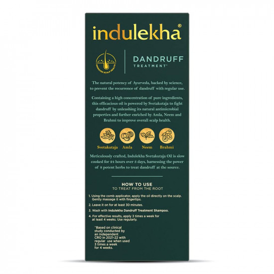 Indulekha Svetakutaja Oil|Ayurvedic Medicinal oil for dandruff treatment|100% Ayurvedic Oil|50ml