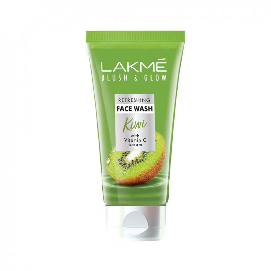 Lakme Blush & Glow Refreshing Kiwi Facewash, with Vitamin C Serum