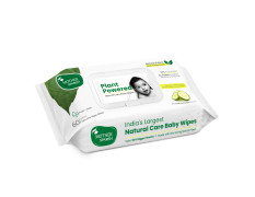 Mother Sparsh Natural Care Baby Wipes I 100% Plant Made Fabric From Forest Land, Fresh + Cleanse (with Cucumber) Plant Powered Wet Wipes For Baby I Cotton Cloth Like Bigger Sheets | 60 Pcs