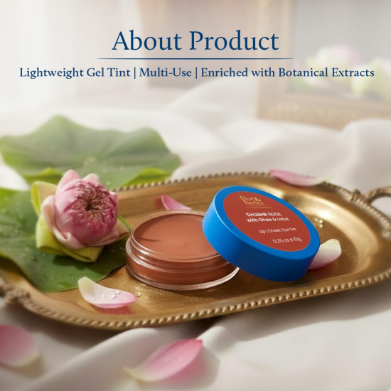 Blue Nectar Lip Tint Stain for Sheer Nude Tinted Lips | Hydrating Lip Tint, Color Infused, with Shea Butter for Natural Looking Finish (10g)