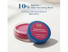 Blue Nectar Lip Tint Balm for Deep Wine Tinted Lips | Natural Beetroot Lip Balm Moisturizer for Dry Skin with Organic Ghee & Shea Butter | Long Lasting Hydrating Lip Tint (10g)