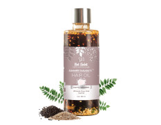 Nat Habit Curry Sesame Hair Oil For Oily, Normal, Curly, Colored Hair With 16 Herbs, Coconut & Amla (100ml)