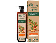 Kesh King Organics - Organic Argan Shampoo |Smoothens & Restores Shine | For Silky, Lustrous Hair | Organic | No Artificial Colours, Parabens, Phthalates Or Harmful Chemicals - 300ml