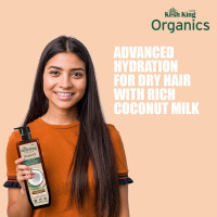 Kesh King Organics- Organic Coconut Milk Shampoo |Intense Hydration For Dry Hair And Scalp |Healthy, Nourished Hair| Organics | No Artificial Colours, Parabens, Phthalates Or Harmful Chemicals - 300ml