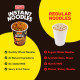 MasterChow Instant Cup Noodles - Korean 2X Noodles | Healthy Wheat Cup Noodles - Pack of 4-100g Each