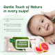 Mother Sparsh Natural Care Baby Wipes I 100% Plant Made Fabric From Forest Land | Gentle + Cleanse (with Grapefruit) Wet Wipes For Baby I Cotton Cloth Like Bigger Sheets | 60 Pcs (Pack of 2)