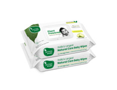 Mother Sparsh Natural Care Baby Wipes I 100% Plant Made Fabric From Forest Land | Fresh+Cleanse (with Cucumber) Plant Powered Wet Wipes For Baby I Cotton Cloth Like Bigger Sheets | 60 Pcs (Pack of 2)
