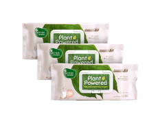 Mother Sparsh Natural Care Baby Wipes I 100% Plant Made Fabric From Forest Land | Gentle + Cleanse (with Grapefruit) Wet Wipes For Baby I Cotton Cloth Like Bigger Sheets | 60 Pcs (Pack of 3)