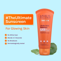 Lotus Herbals UltraRX matte sunscreen SPF 50+ PA++++|For Sensitive and acne prone skin|Dermatologically tested|50g