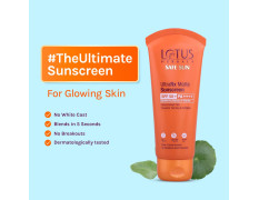 Lotus Herbals UltraRX matte sunscreen SPF 50+ PA++++|For Sensitive and acne prone skin|Dermatologically tested|50g