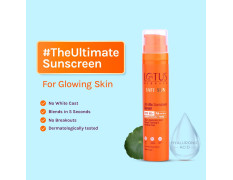 Lotus Herbals UltraRx Sunscreen Serum SPF 60+ PA++++ | No White Cast | No Breakouts | Cica & Hyaluronic | Dermatologically Tested | 50ml