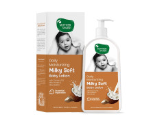 Mother Sparsh Milky Soft Baby Lotion - 400ml |With Milk Protein, Coconut Oil & Shea Butter | For 24Hrs Moisturization