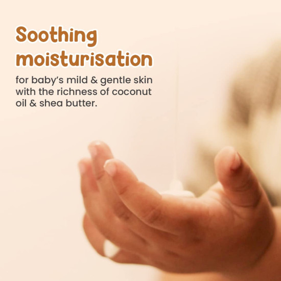 Mother Sparsh Milky Soft Baby Lotion - 400ml |With Milk Protein, Coconut Oil & Shea Butter | For 24Hrs Moisturization