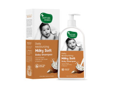 Mother Sparsh Milky Soft Baby Shampoo - 400ml | For Daily Moisturizing | Tear Free Formula With Milk Protein, Vitamin E & Coconut Oil