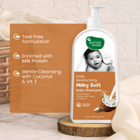 Mother Sparsh Milky Soft Baby Shampoo - 400ml | For Daily Moisturizing | Tear Free Formula With Milk Protein, Vitamin E & Coconut Oil Mother Sparsh Milky Soft Baby Shampoo - 400ml | For Daily Moisturizing | Tear Free Formula With Milk Protein, Vitamin E & Coconut Oil