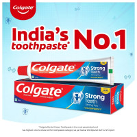 SSI Collgate Strong Teeth 500g (200g x 2 + 100g, Pack of 3) Cavity Protection Toothpaste, Colgate Toothpaste with Calcium Boost, Saver Pack, India's No.1 Toothpaste
