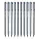 Hauser XO Ball Pen Blister Pack | Tip Size 0.7 Mm | Sleek Body & Minimalistic Design | Matt Finish | Solid Body Type | Low Viscosity Ink | Ultra Durable Tip | Black Ink, Set Of 20 Pens