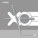 Hauser XO Ball Pen Blister Pack | Tip Size 0.7 Mm | Sleek Body & Minimalistic Design | Matt Finish | Solid Body Type | Low Viscosity Ink | Ultra Durable Tip | Black Ink, Set Of 20 Pens