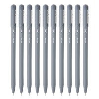 Hauser XO Ball Pen Blister Pack | Tip Size 0.7 Mm | Sleek Body & Minimalistic Design | Matt Finish | Solid Body Type | Low Viscosity Ink | Ultra Durable Tip | Black Ink, Set Of 10 Pens