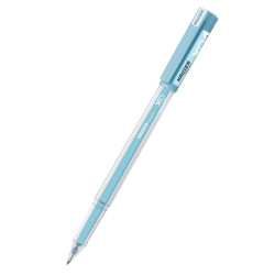 Hauser Germany Xo Jumbo Gel Pen | Loaded With Jumbo Refill | Low-Viscosity Ink System | Quick Dry Ink | Transparent Body Type | Smooth, Sturdy & Refillable Pen | Blue, Set Of 10 Pens
