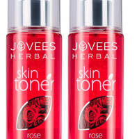 Jovees Herbal Rose Skin Toner| For Youthful Skin, Tightens Pores, Healthy Glow | 100% Natural | For Normal to Dry Skin | Paraben and Alcohol Free 100ML Each (Pack of 2)