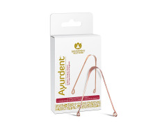 Maharishi Ayurveda Ayurdent Tongue Cleaner for Kids Ages 10+ and Adults - Premium Ayurvedic Copper Oral Hygiene Tongue Scraper Tool for Effective Bacteria & Plaque Removal (Pack of 1)