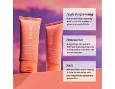 Foxtale Tinted Sunscreen SPF 50 PA++++ & Primer | Shade 2 | Vitamin E | Water Resistant with Dry-Touch Finish | No White Cast | Blurs Out Pores - 50ml
