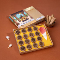 PHOOL LUXURY INCENSE Sandalwood Havan Cups I I Navratri Special Pack I 16 Havan Pcs + 1 Free Stand I Ecocert Certified Natural I Dhuni for Pooja I Organic Chandan Fragrance dhuno PHOOL LUXURY INCENSE Sandalwood Havan Cups I I Navratri Special Pack I 16 Havan Pcs + 1 Free Stand I Ecocert Certified Natural I Dhuni for Pooja I Organic Chandan Fragrance dhuno