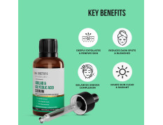 Dr. Sheth's Gulab & 6% Glycolic Acid & 5% Niacinamide Instant Brightening Face Serum | Improves Skin Texture & Uneven Skin | Normal to Oily Skin | Sensitive Skin | 30ml