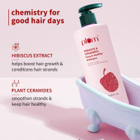 Plum Hibiscus & Ceramides Long & Healthy Shampoo | Hydrates & Conditions Hair, Prevents Split Ends |Contains Hibiscus Extracts, Ceramides |100% Vegan | 250ml