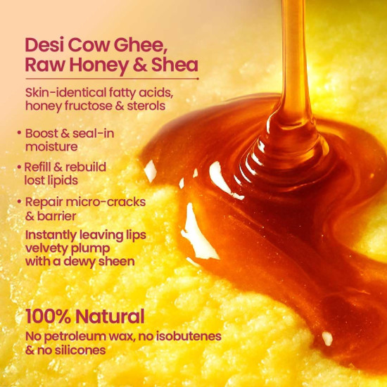 Nat Habit Lip Balm Fresh Beetroot Squalane 8gm Lip Butter With Desi Ghee & Raw Honey For Natural Pink Lips, Nourishment, Dark And Chapped Lips - (8g Pack of 1) Nat Habit Lip Balm Fresh Beetroot Squalane 8gm Lip Butter With Desi Ghee & Raw Honey For Natural Pink Lips, Nourishment, Dark And Chapped Lips - (8g Pack of 1)