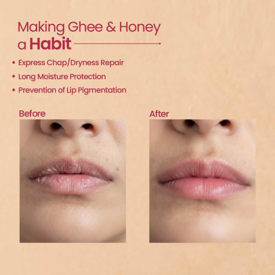 Nat Habit Lip Balm Fresh Beetroot Squalane 8gm Lip Butter With Desi Ghee & Raw Honey For Natural Pink Lips, Nourishment, Dark And Chapped Lips - (8g Pack of 1) Nat Habit Lip Balm Fresh Beetroot Squalane 8gm Lip Butter With Desi Ghee & Raw Honey For Natural Pink Lips, Nourishment, Dark And Chapped Lips - (8g Pack of 1)