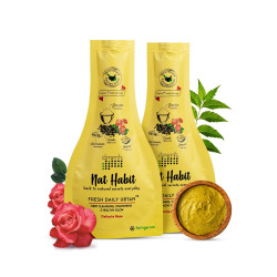 Nat Habit Fresh Rose Ubtan, Face Wash, Cleanser, Face Pack Glowing Radiance, Dry & Oily Skin, Pimple, Acne Natural, Ayurvedic, (40 g) Pack of 2