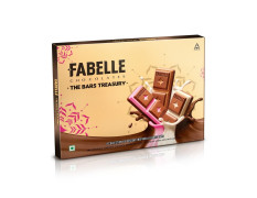 Fabelle The Bars Treasury, Chocolate Gift Pack, 24 Assorted Layered Chocolate Bars, Premium Packaged, Best Christmas Gift for Family, 168g