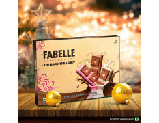 Fabelle The Bars Treasury, Chocolate Gift Pack, 24 Assorted Layered Chocolate Bars, Premium Packaged, Best Christmas Gift for Family, 168g